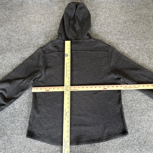 Carbon2Cobalt Hoodie Mens Gray Medium Pullover Thermal Casual Sweatshirt Comfy - Picture 3 of 6